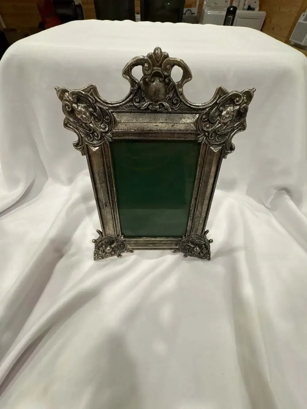 Vintage 5x7 Ornate Baroque Style Metal Picture Frame  Unbranded